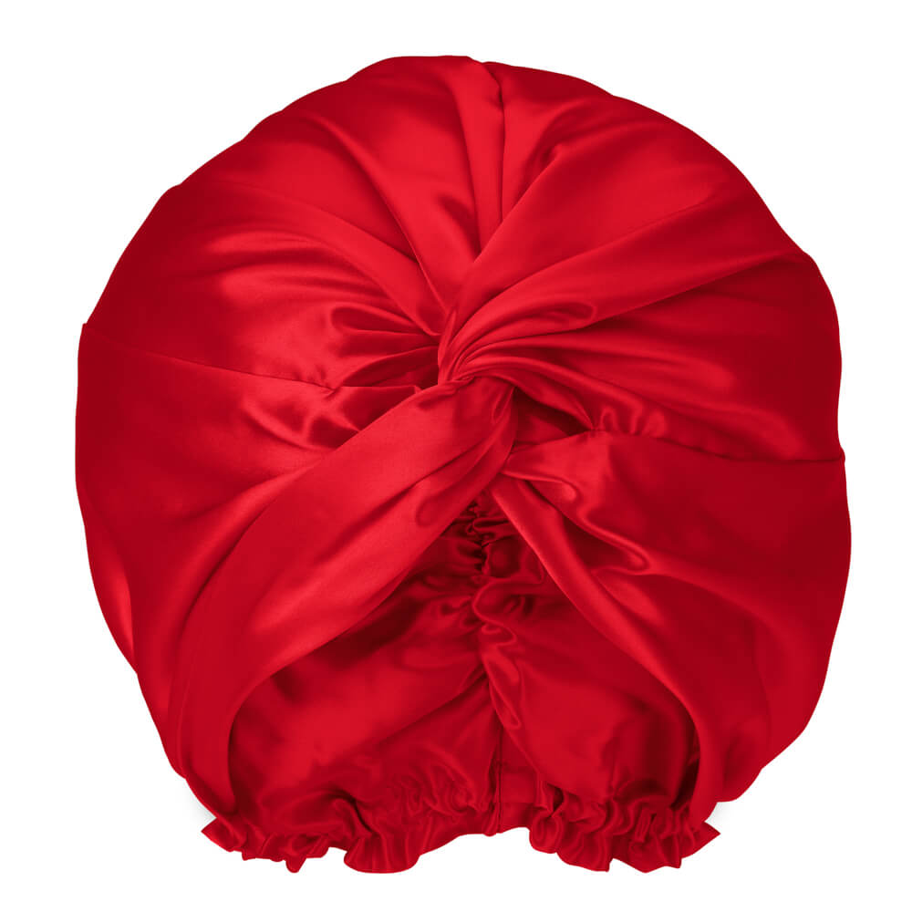 Mulberry Silk Twisted Headband - Red - Outlet