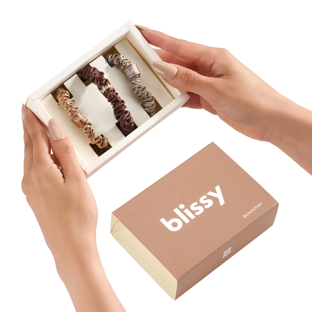 Blissy Skinny Silk Scrunchie 3-Pack main image 0