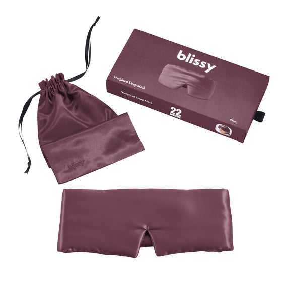 Sleep Mask - Plum - Weighted