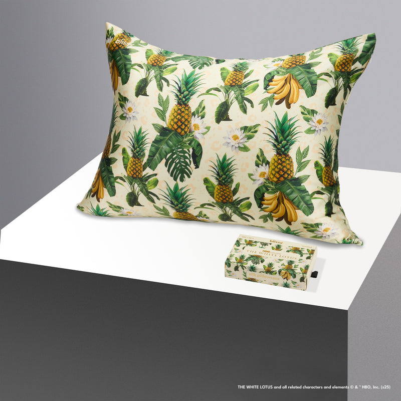 Pillowcase - White Lotus - Pineapple - King