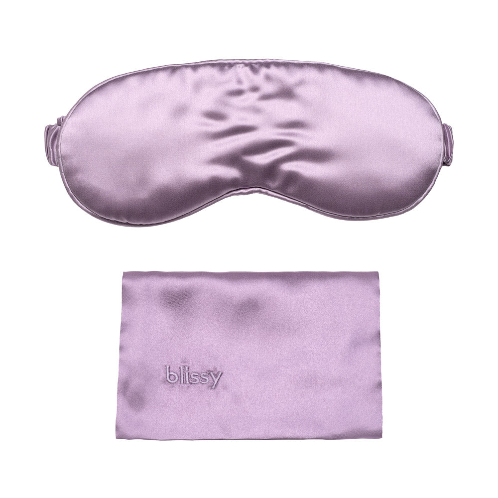 100% 25 Momme Mulberry Silk Eye Mask - Lavender