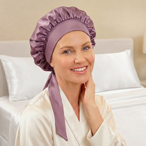 Blissy Bow Bonnet - Plum