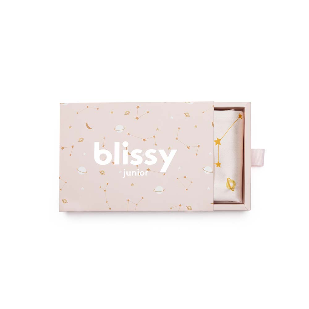 Blissy Pink Galaxy Silk Pillowcase Detail – Queen