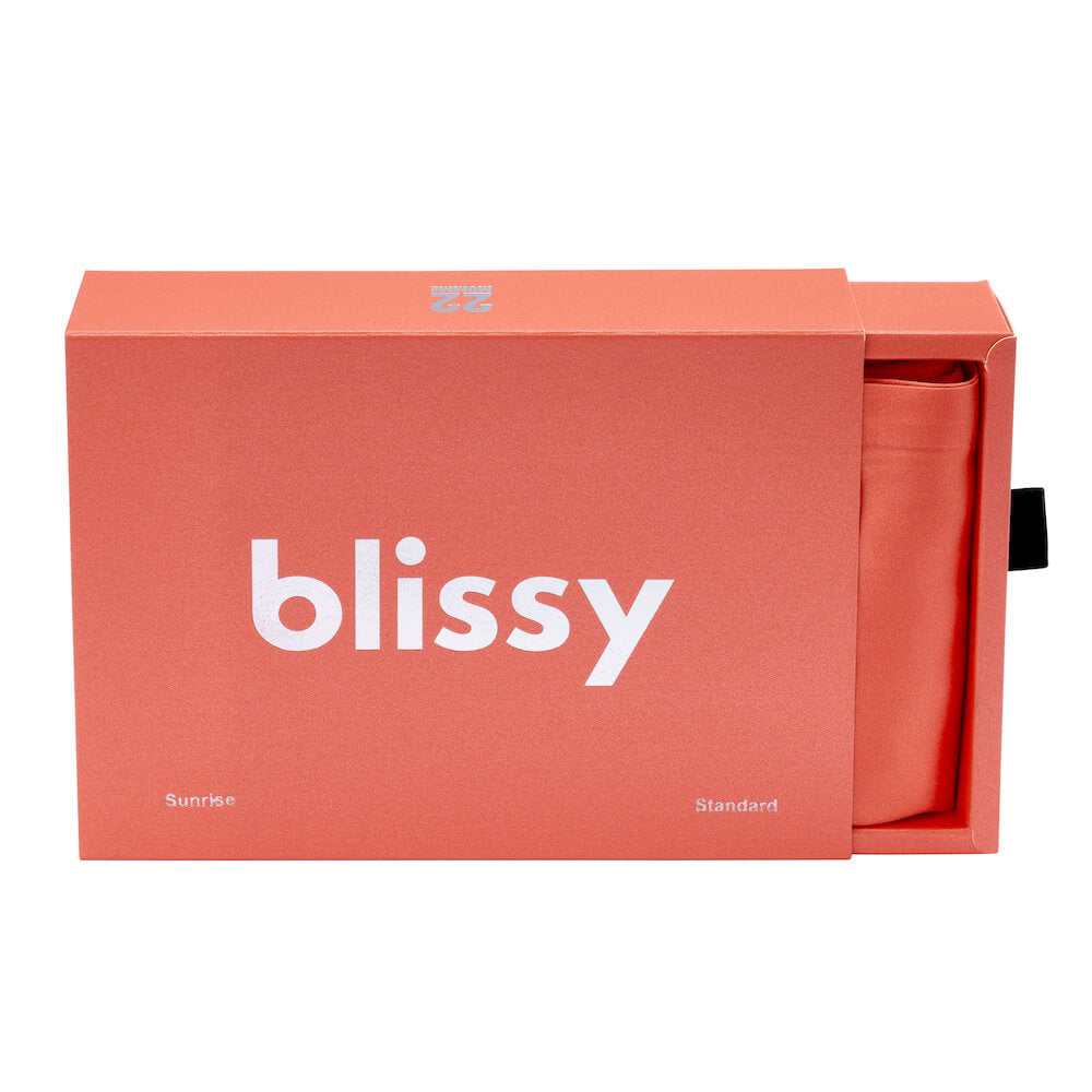 Blissy Sunrise Silk Pillowcase Detail – Queen