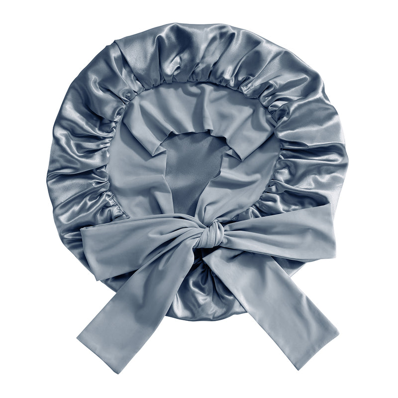 Blissy Bow Bonnet - Ash blue