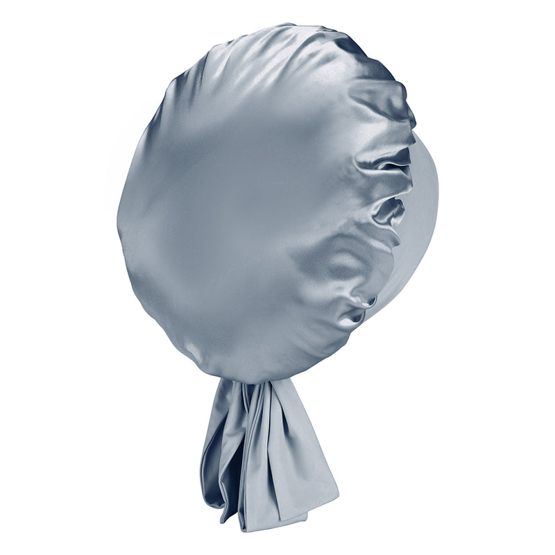 Blissy Bow Bonnet - Ash blue