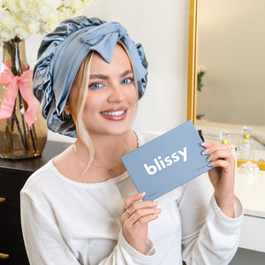Blissy Bow Bonnet - Ash blue