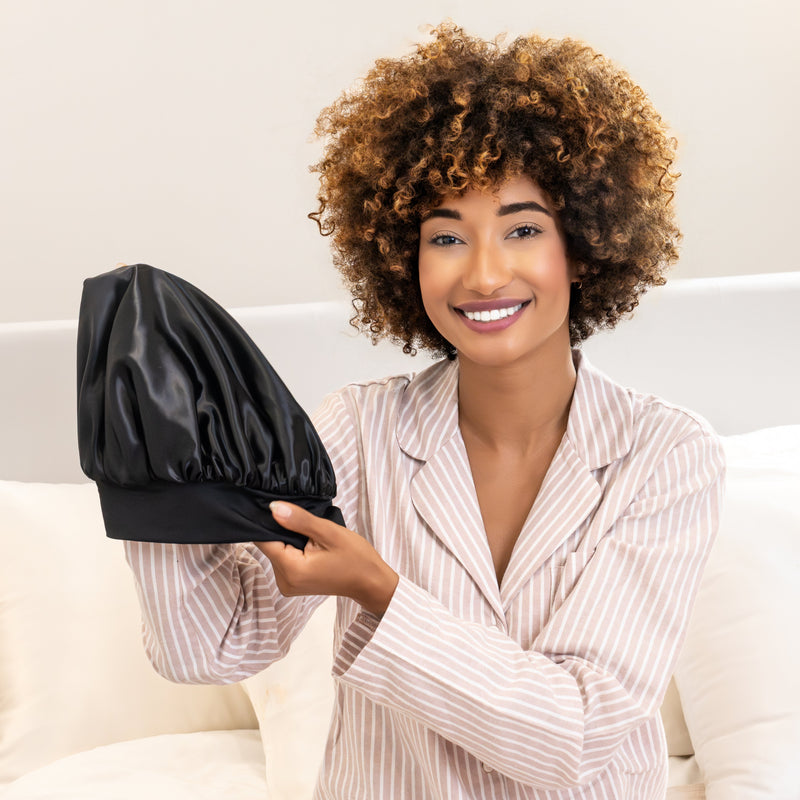 Blissy Halo Bonnet - Black