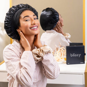 Blissy Halo Bonnet - Black