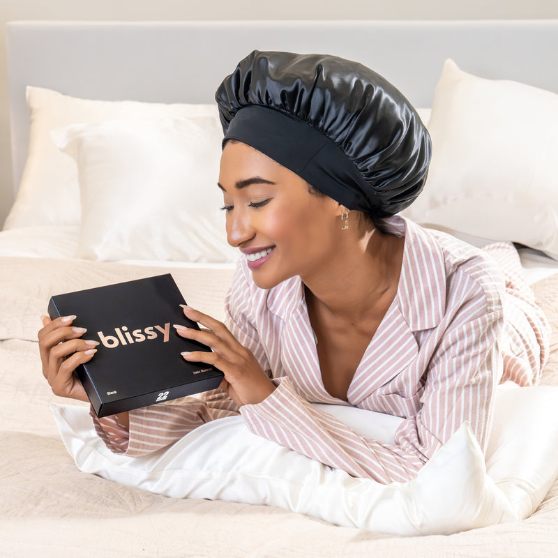 Blissy Halo Bonnet - Black