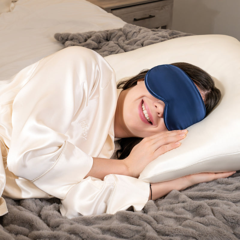 Sleep Mask - Blue - Profile