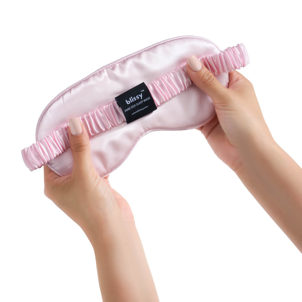 Blush Sleep Mask – Blissy Premium Silk