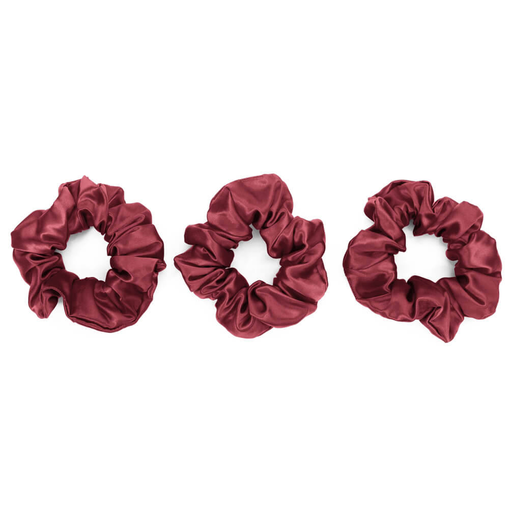 Blissy Mulberry Silk Blissy Scrunchies – Burgundy