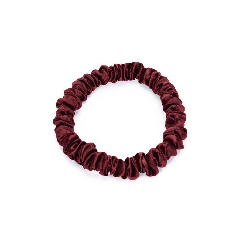 Blissy Skinny Scrunchies - Burgundy