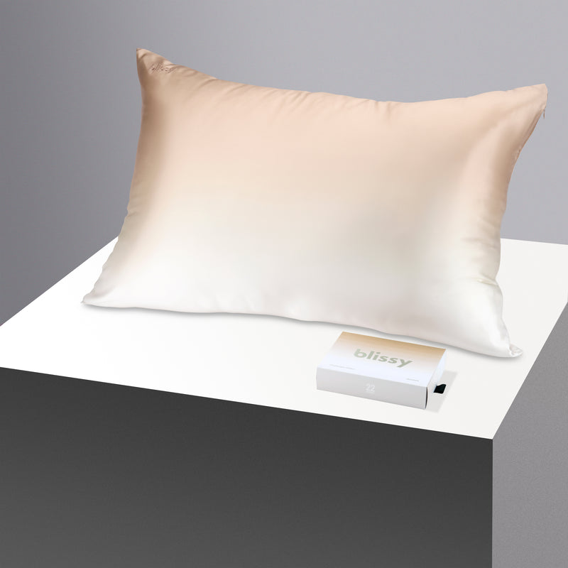 Pillowcase - Champagne Ombre - Standard - Blissy King Champagne Ombre Pillowcase – 22 Momme Mulberry Silk, 100% Silk