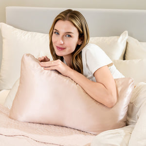 Crescent Pillowcase - Pink - King