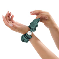 Blissy Pearl Scrunchies - Emerald