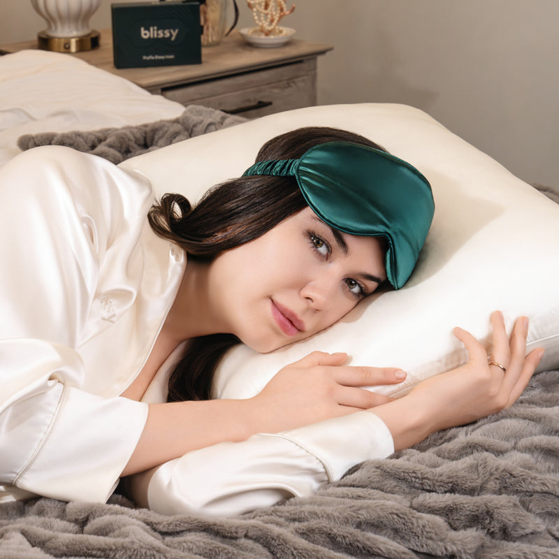 Sleep Mask - Emerald - Profile