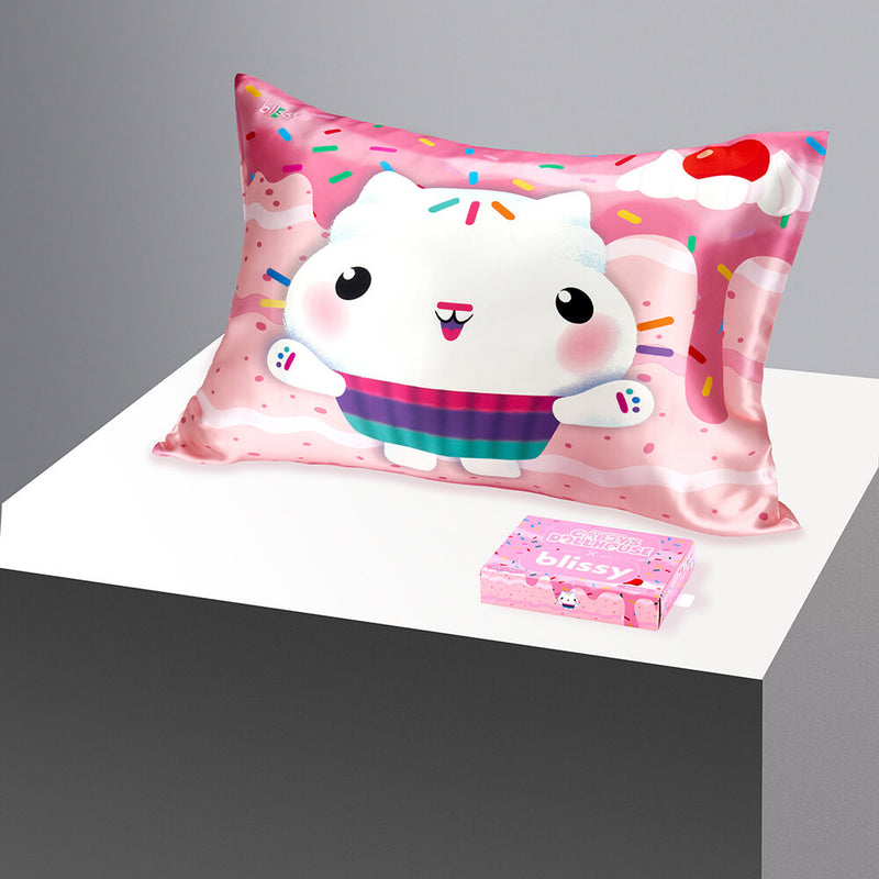 Pillowcase - Gabby's Dollhouse - Cakey Cat - Toddler - Blissy Gabby'S Dollhouse Pillowcase – 22 Momme Mulberry Silk, 100% Silk