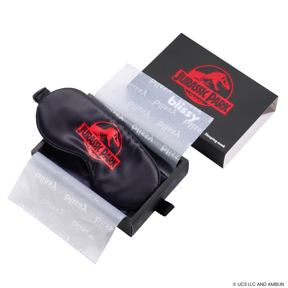 Jurassic Park™ Logo Mulberry Silk Sleep Mask – Blissy