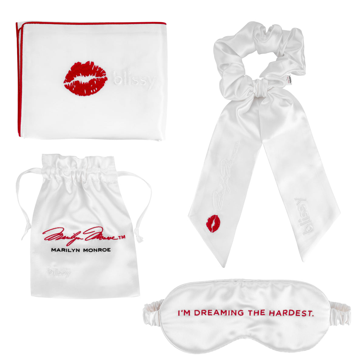 Blissy Marilyn Monroe™ Silk Blissy Dream Set Detail – King
