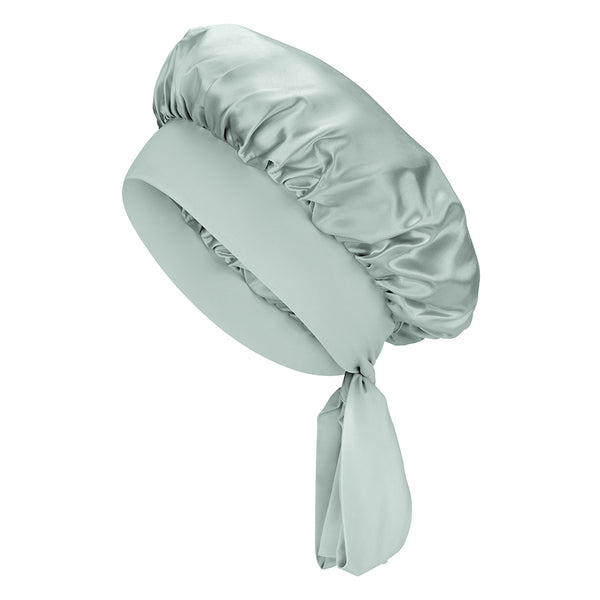 Blissy 100% Mulberry Silk Silk Blissy Silk Bow Bonnet Detail –