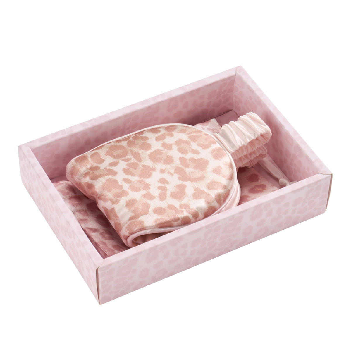 Blissy Mauve Cheetah Sleep Mask Lifestyle – Mulberry Silk