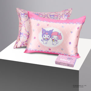 Blissy Pillowcase - Hello Kitty - Melody & Kuromi - Queen
