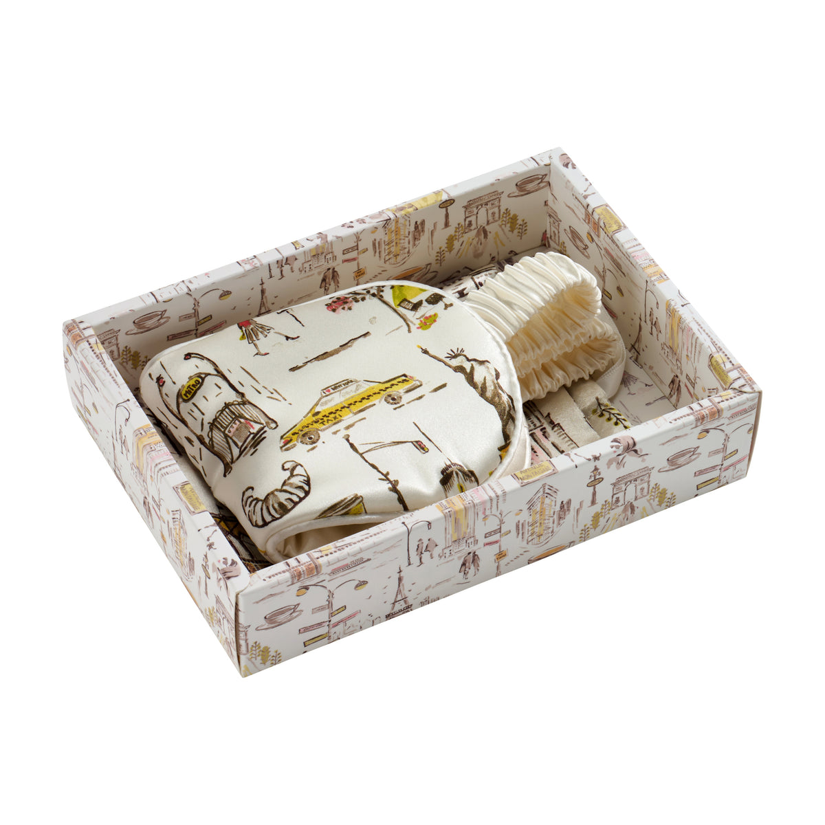 Blissy Ny To Paris Silk Sleep Mask Detail –
