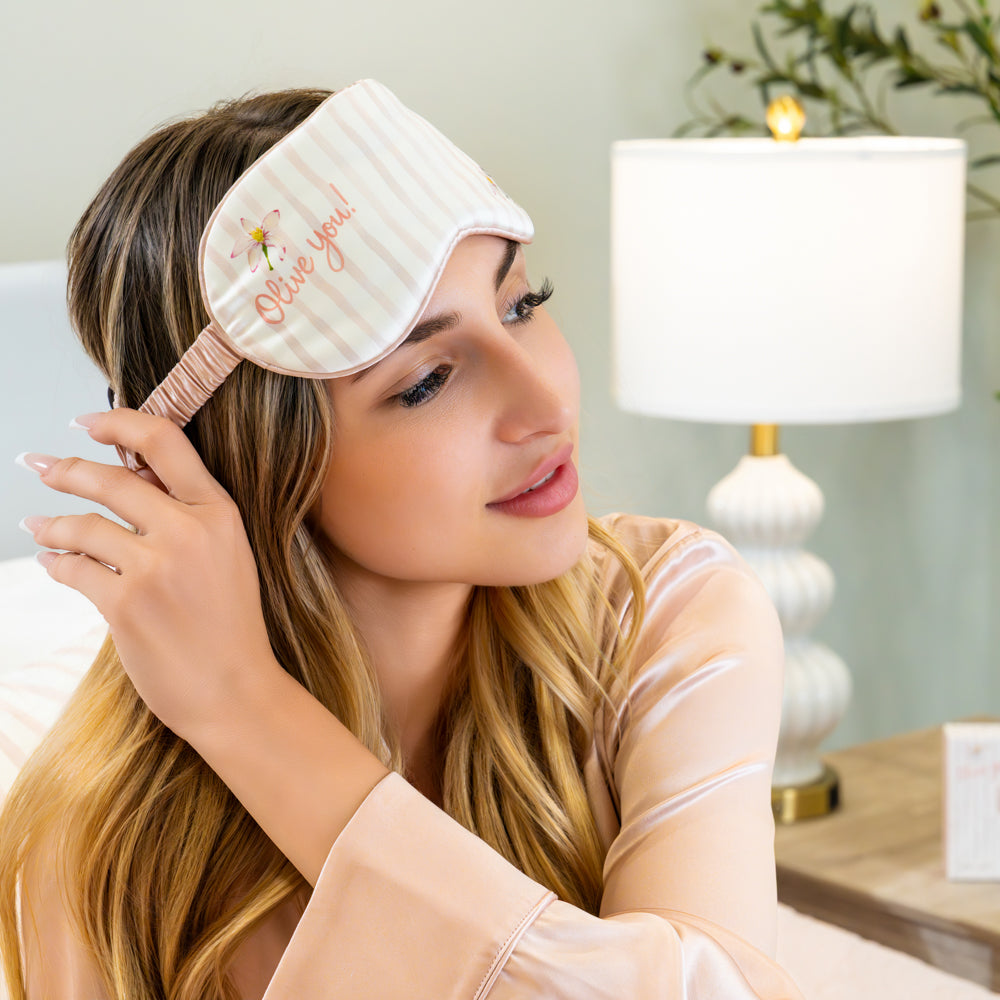 Olive You Sleep Mask – Blissy Premium Silk