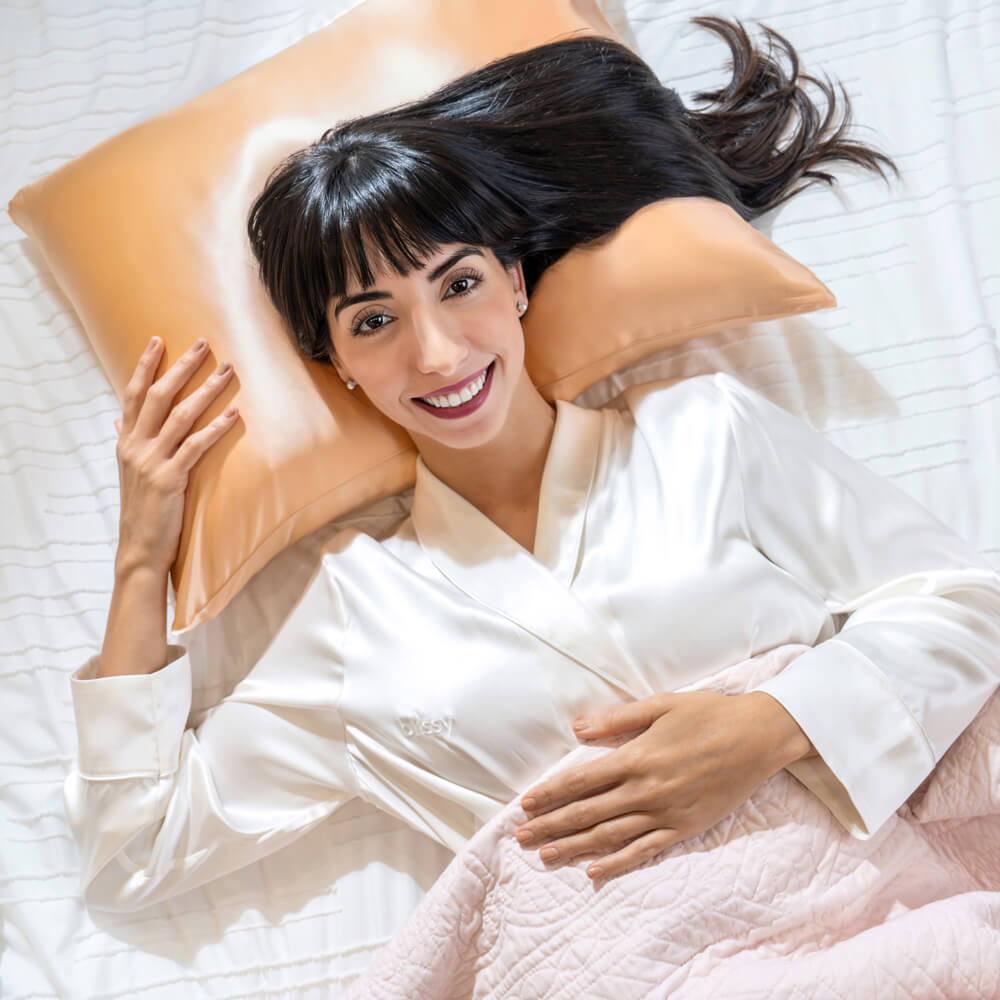 King Peach Pillowcase – Blissy Premium Silk