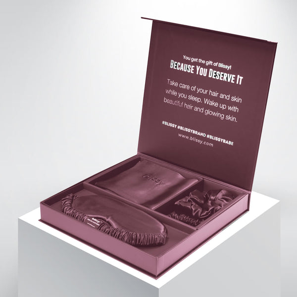 Blissy Standard Plum Blissy Dream Set – 22 Momme Mulberry Silk, 100% Silk