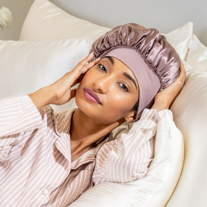 Blissy Halo Bonnet - Plum