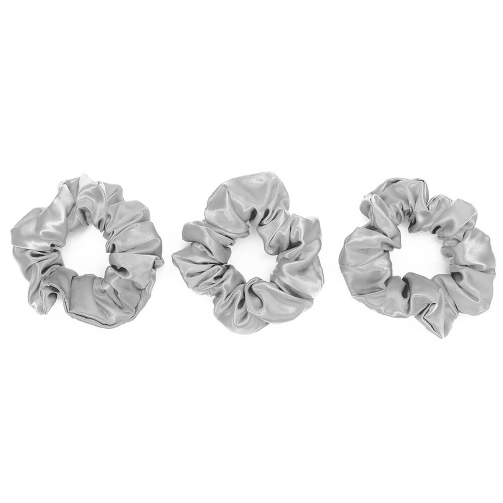 Blissy Silver Silk Blissy Scrunchies Detail –