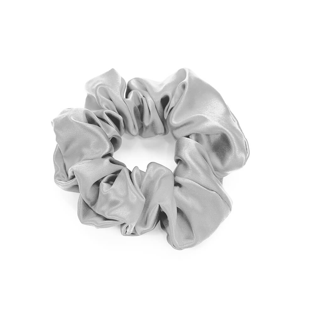 Blissy Mulberry Silk Blissy Scrunchies – Silver