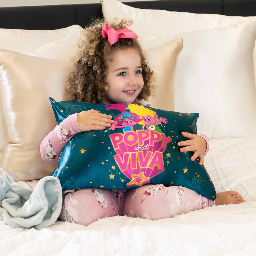 Blissy Trolls Pillowcase Lifestyle – Mulberry Silk
