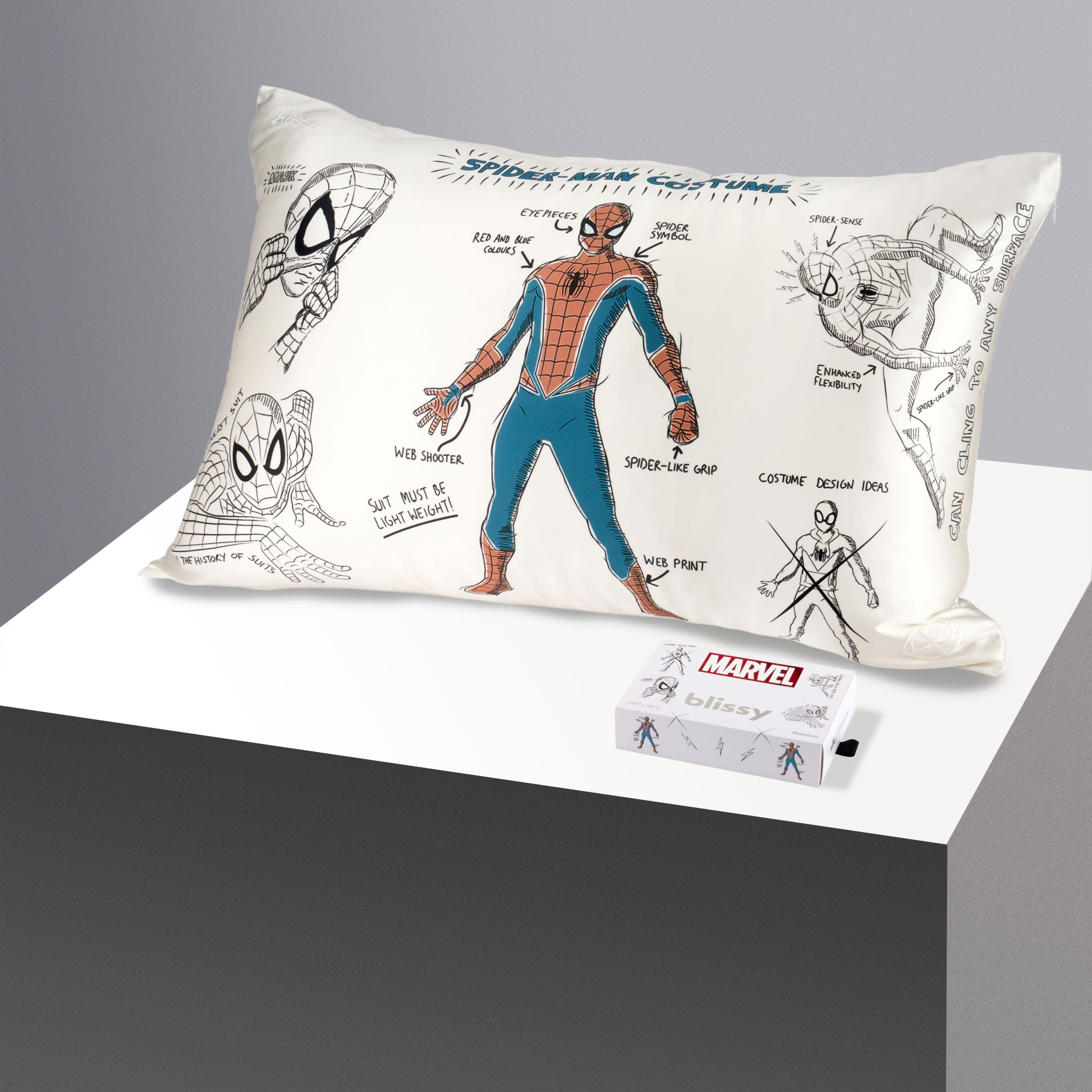 Pillowcase - Spider-Man - Spidey Costume Sketch - King