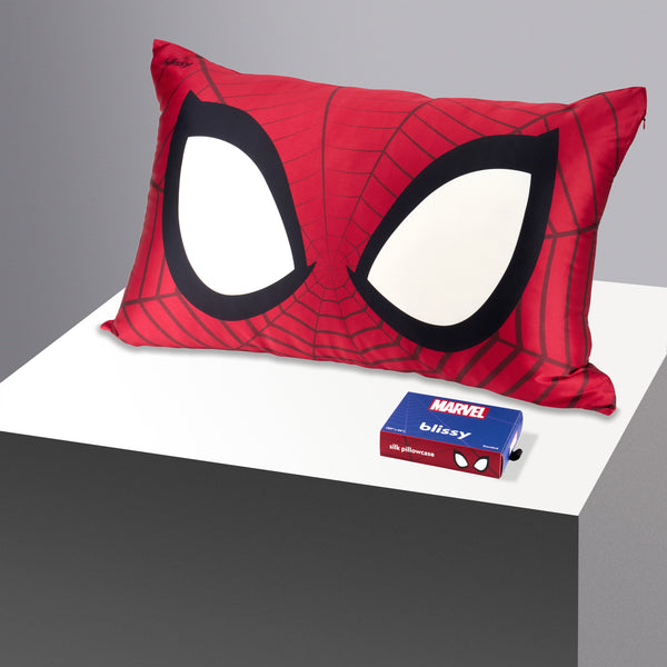 Blissy Spider-Man Pillowcase – 22 Momme Mulberry Silk, 100% Silk