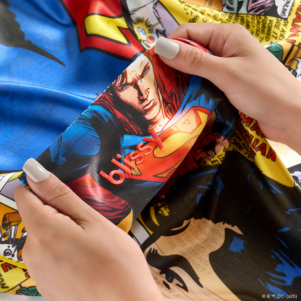 Blissy Mulberry Silk Pillowcase – Superman Comic