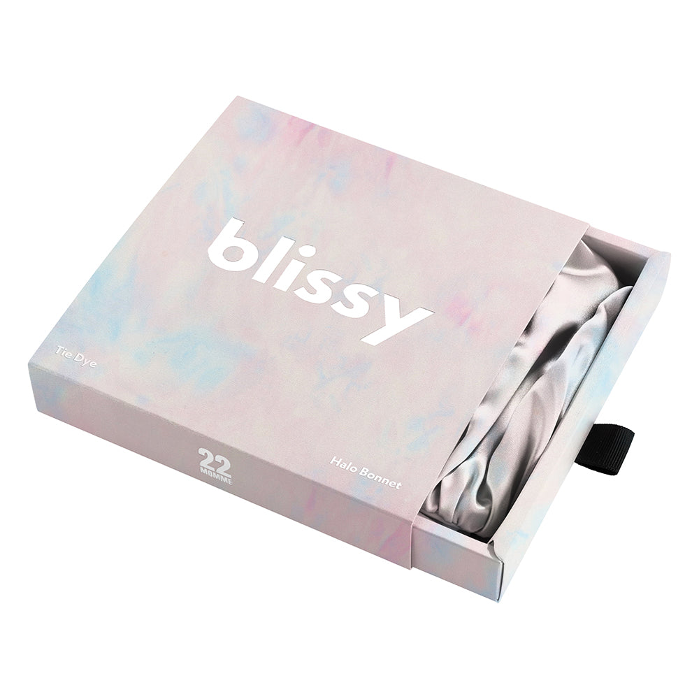 Blissy Mulberry Silk Blissy Halo Bonnet – Tie Dye