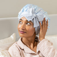 Blissy Mulberry Silk Blissy Bow Bonnet – Tie Dye