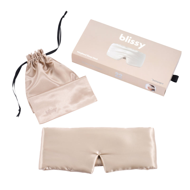 Sleep Mask - Champagne - Weighted