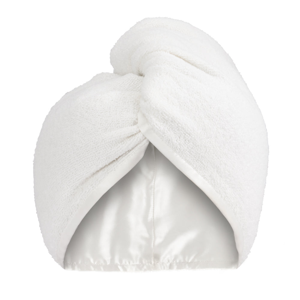 Blissy White Reversible Towel – 22 Momme Mulberry Silk, 100% Silk