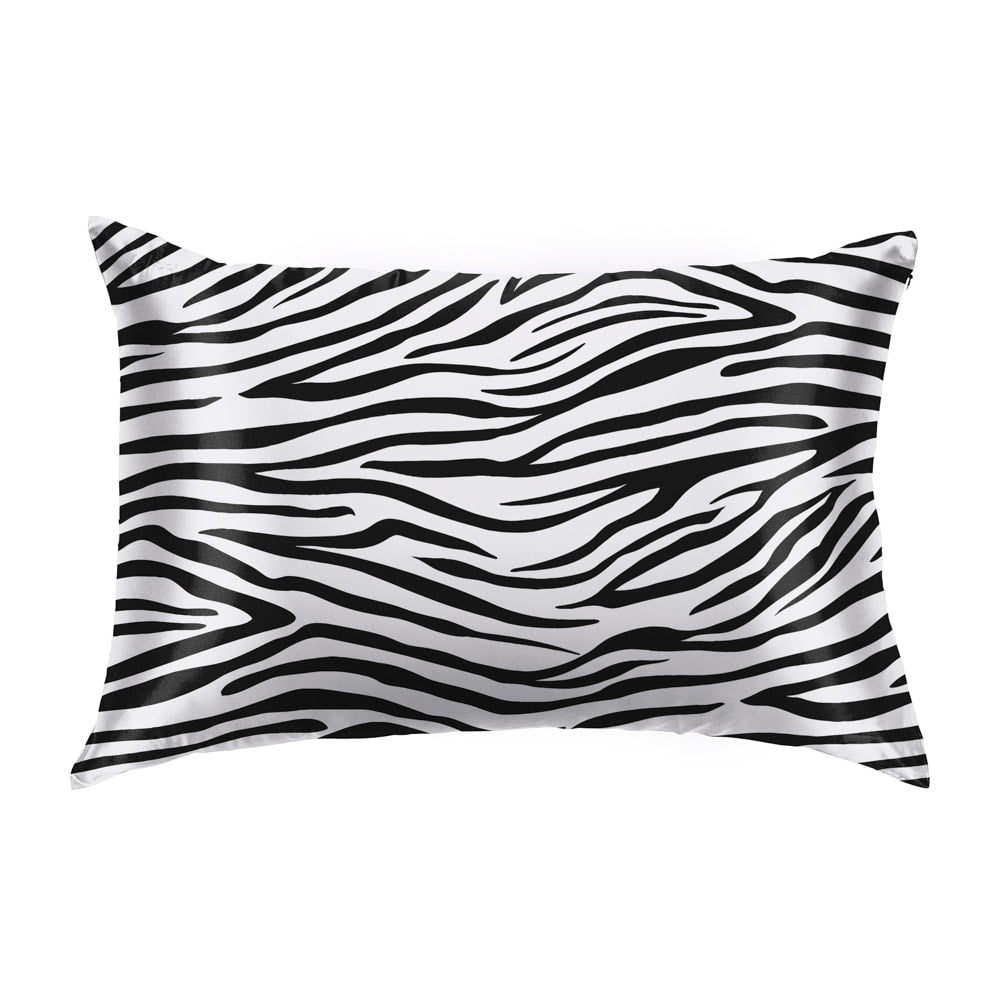 Blissy Standard Zebra Pillowcase Lifestyle – Mulberry Silk