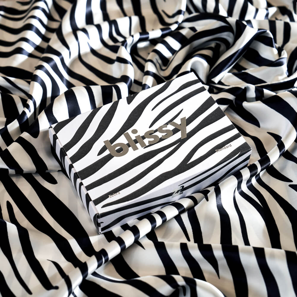 Blissy Mulberry Silk Pillowcase – Zebra Standard