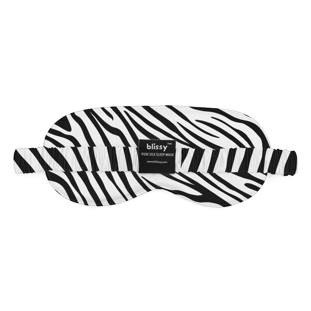 Blissy Sleep Mask -Zebra Detail