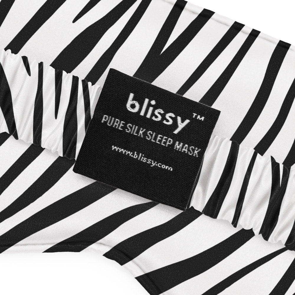 Sleep Mask -Zebra – Blissy Premium Silk