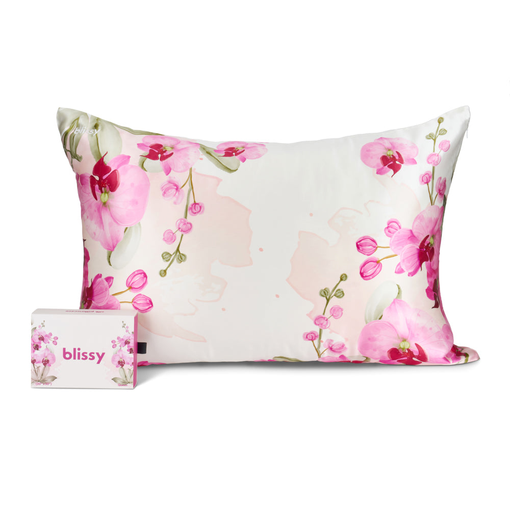 Zodiac Flower Mulberry Silk Pillowcase – Blissy Standard