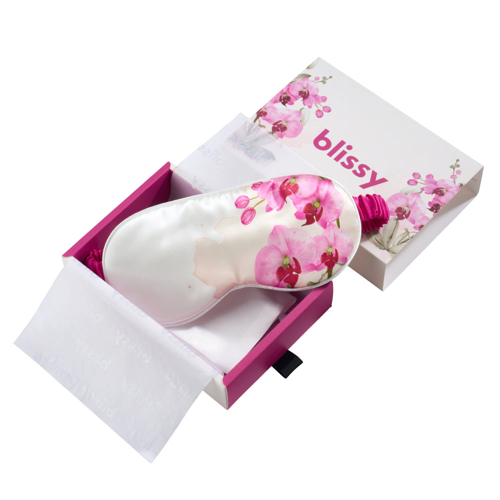 Zodiac Flower Mulberry Silk Sleep Mask – Blissy