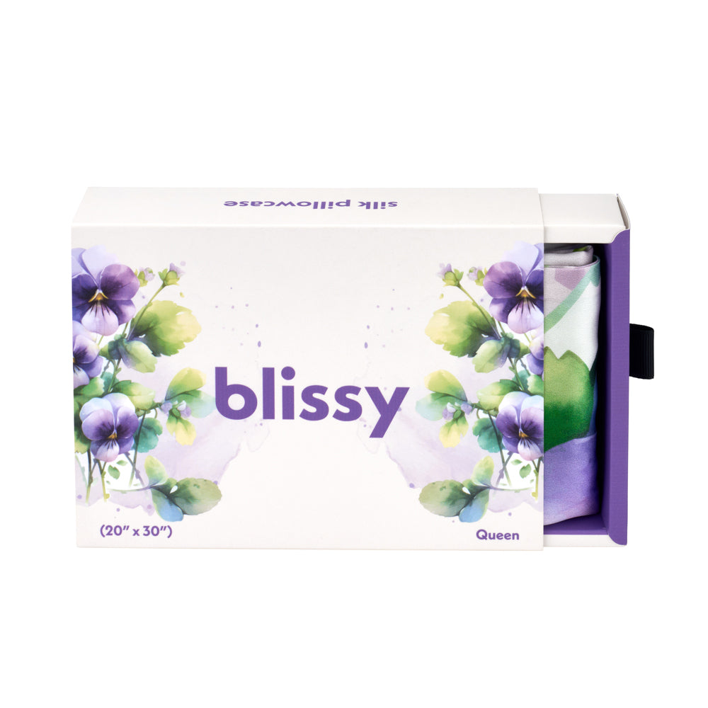 Blissy Mulberry Silk Pillowcase – Zodiac Flower King